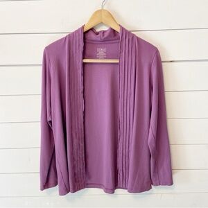 L.L.Bean | | Women’s Purple Cardigan 100% Supima Cotton Top Size Medium